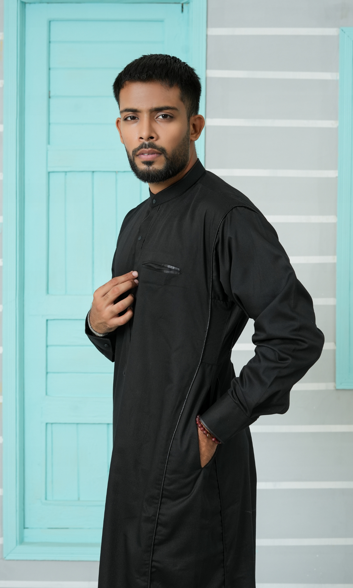 Black Jubba Dress For Man