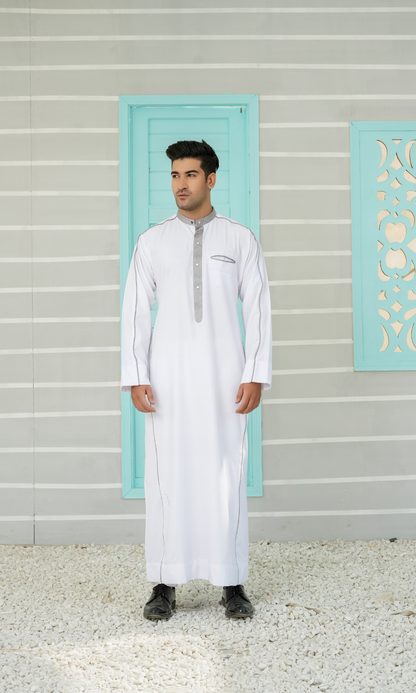 White Jubba Dress Outfit