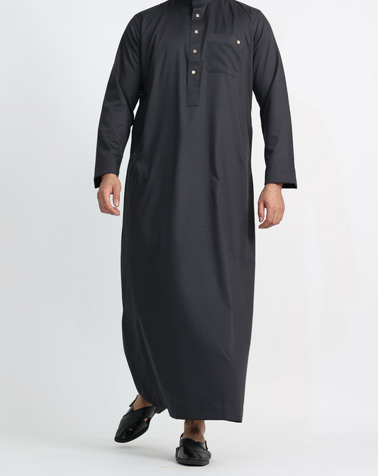 RSH 03 Black Mens Thobe Jubba